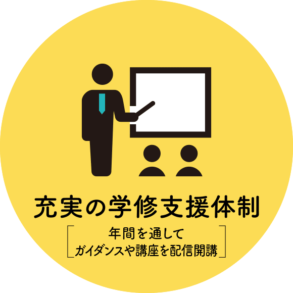 充実の学修支援体制 年間を通してガイダンスや講座を開講！