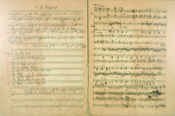 メンデルスゾーン作曲『ゲーテの詩に基づくバラード《最初のワルプルギスの夜》Op.60; MWV D3』自筆ピアノ譜